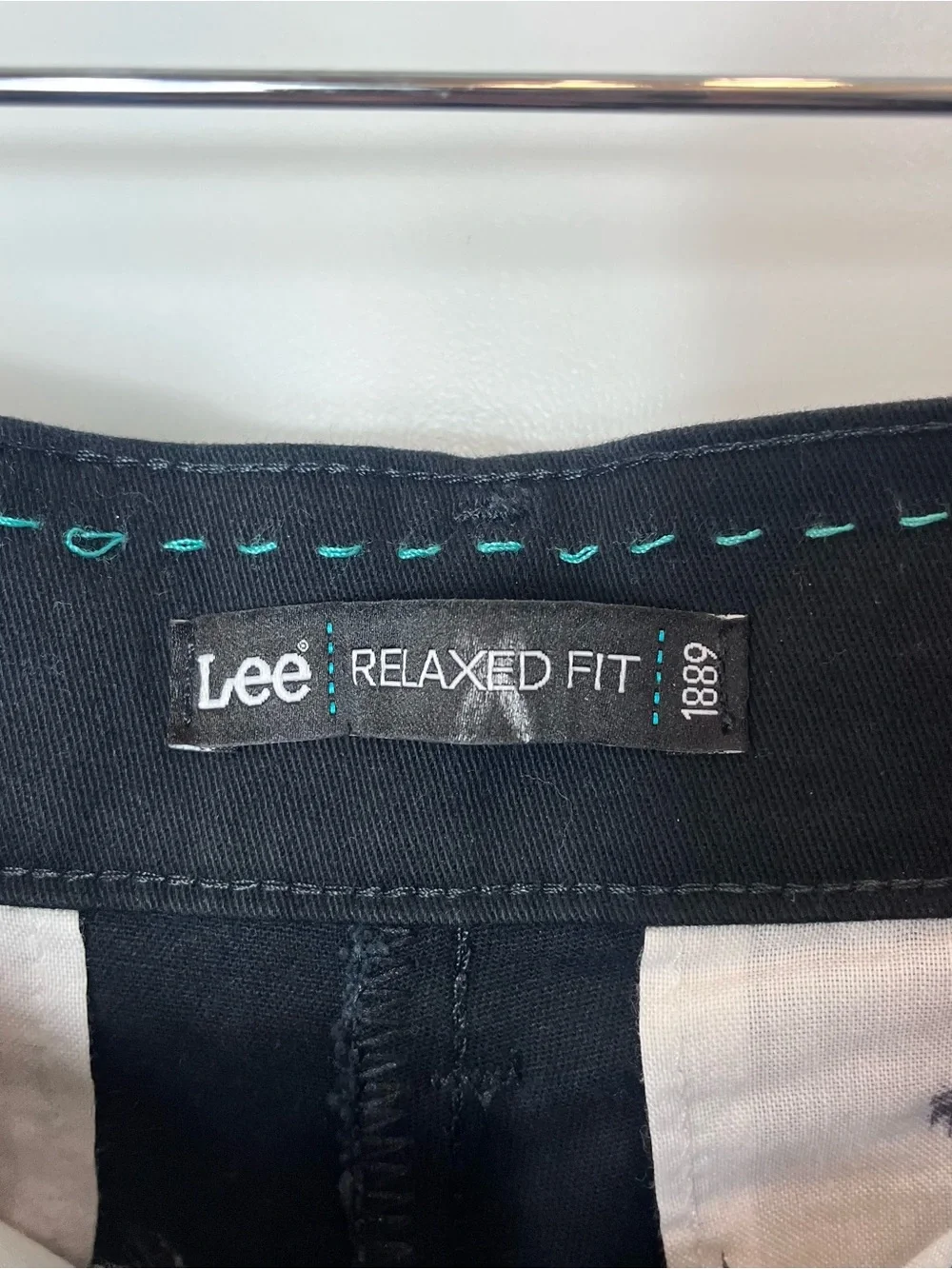 Lee Relaxed Fit Straight Leg Black Career Pants 12 Short Flexible Waistband NWT